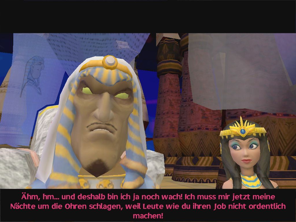 Ankh: Heart of Osiris (Windows) screenshot: A very naughty servant of Osiris.