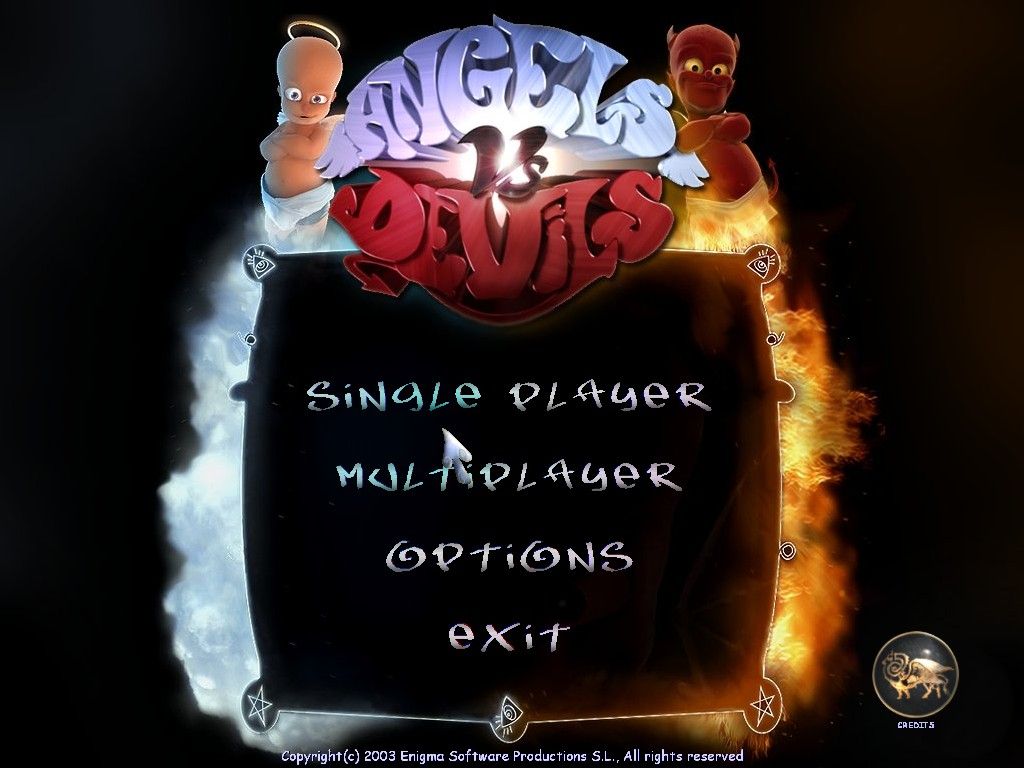 Angels Vs Devils (Windows) screenshot: Main Menu