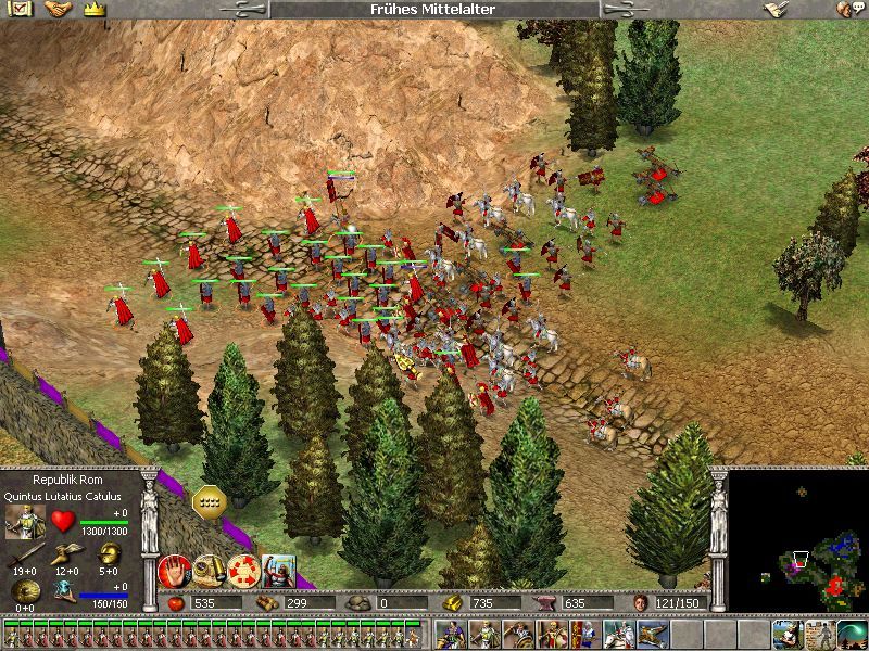 Empire Earth: The Art of Conquest (Windows) screenshot: soldiers of Rome