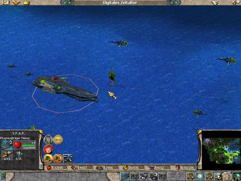 Empire Earth: The Art of Conquest (Windows) screenshot: high tech carrier