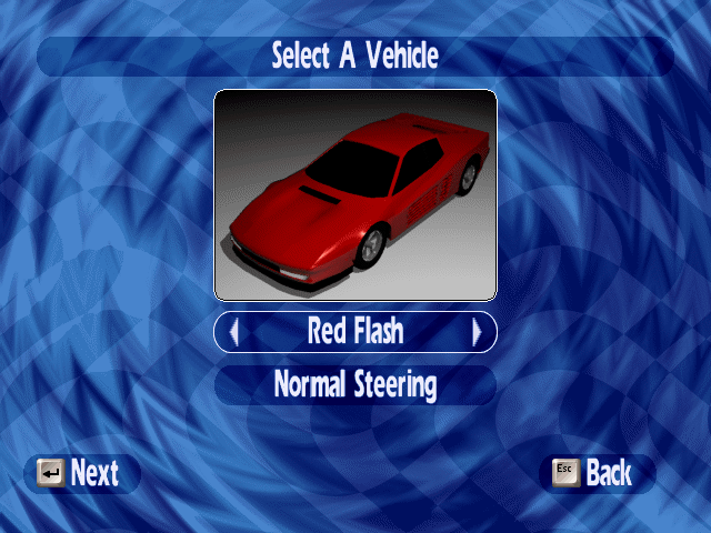 Rush Hour (Windows) screenshot: Choose your car.