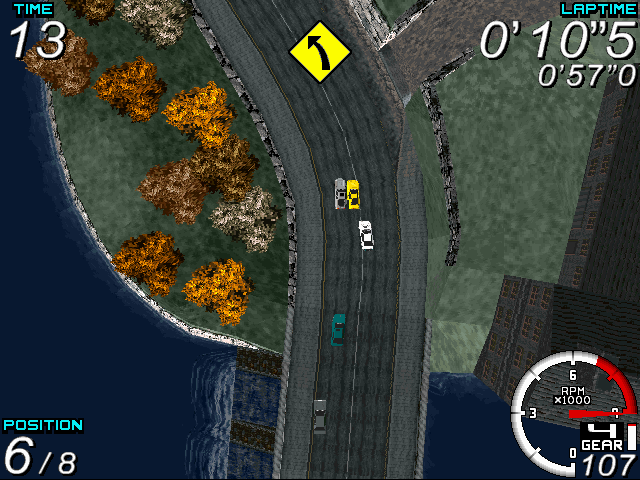 Rush Hour (Windows) screenshot: You can change the camera-perspective anytime.