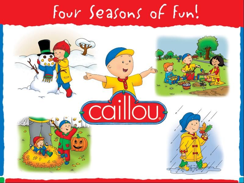 Caillou: Four Seasons of Fun (Windows) screenshot: The opening screen