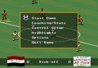 FIFA International Soccer (SEGA CD) screenshot: Before the match