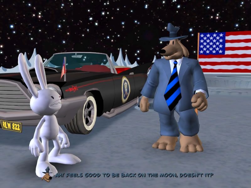 Sam & Max: Episode 6 - Bright Side of the Moon (Windows) screenshot: What secrets does the moon hide?