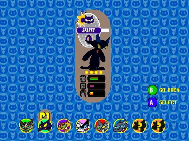 Rat Attack! (Nintendo 64) screenshot: Character Select