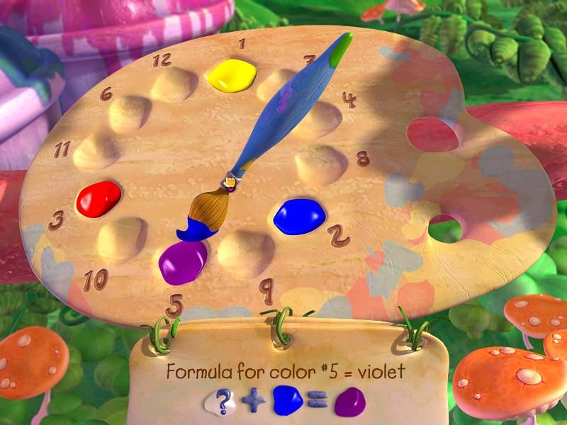 Didi and Ditto: First Grade - The Wolf King (Windows) screenshot: Mixing paint