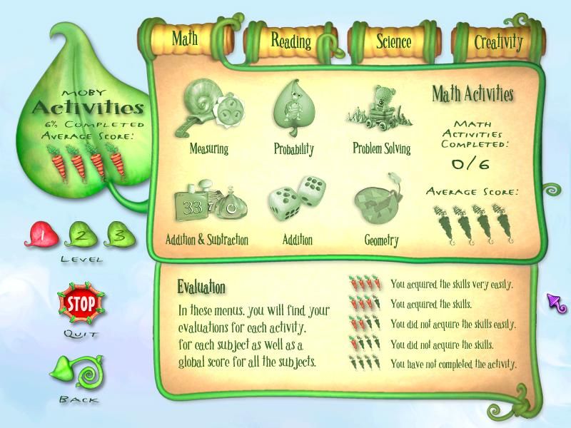 Didi and Ditto: First Grade - The Wolf King (Windows) screenshot: Math Activities