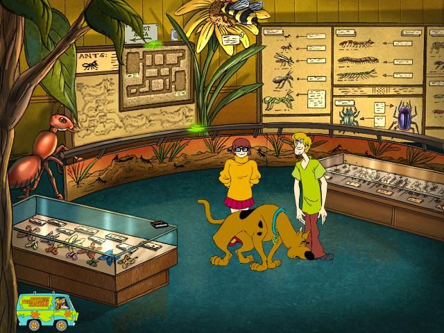 Scooby-Doo!: Case File #1 - The Glowing Bug Man (Windows) screenshot: The creepy insect room