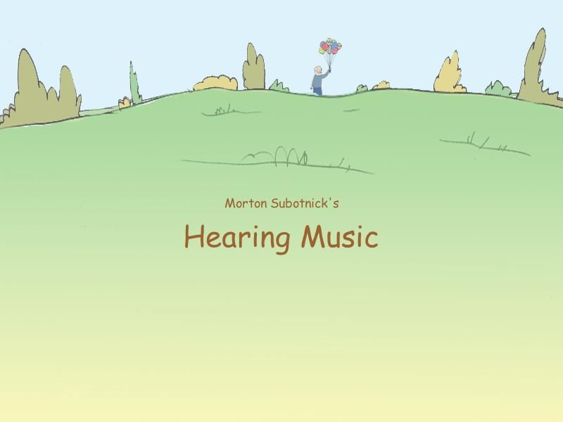 Morton Subotnick's Hearing Music (Windows) screenshot: Your title screen