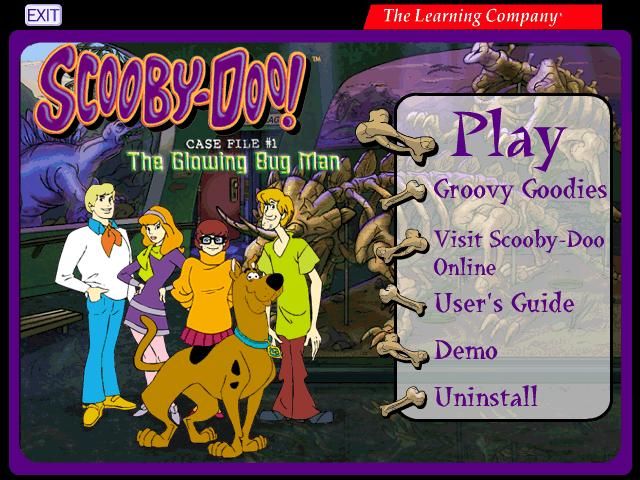 Scooby-Doo!: Case File #1 - The Glowing Bug Man (Windows) screenshot: The title screen