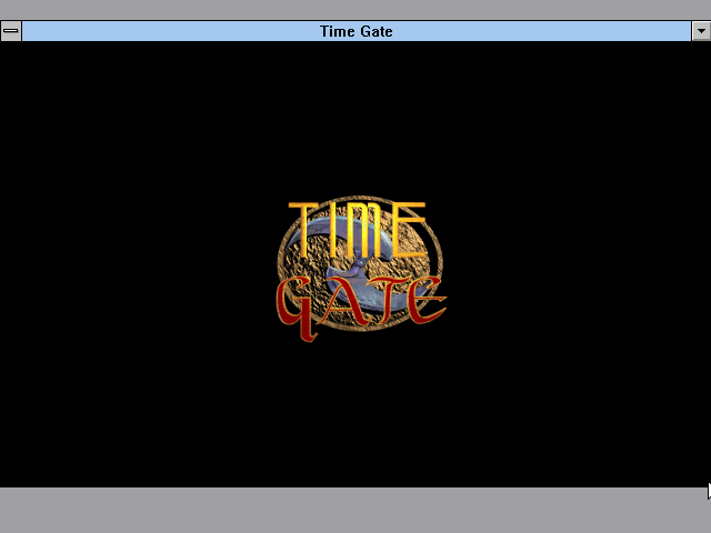 Time Gate: Knight's Chase (Windows 3.x) screenshot: Title screen