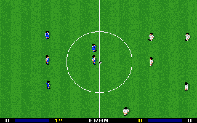 PC Fútbol (DOS) screenshot: Kick Off