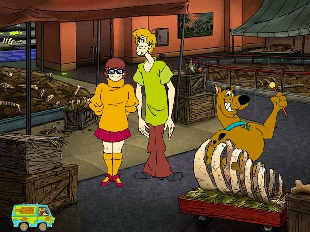 Scooby-Doo!: Case File #1 - The Glowing Bug Man (Windows) screenshot: Matching musical tones on bones