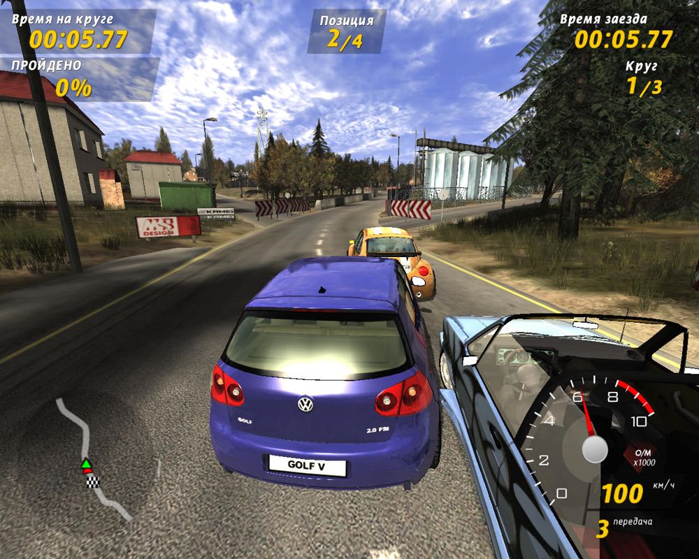 GTI Racing (Windows) screenshot: VW Golf V