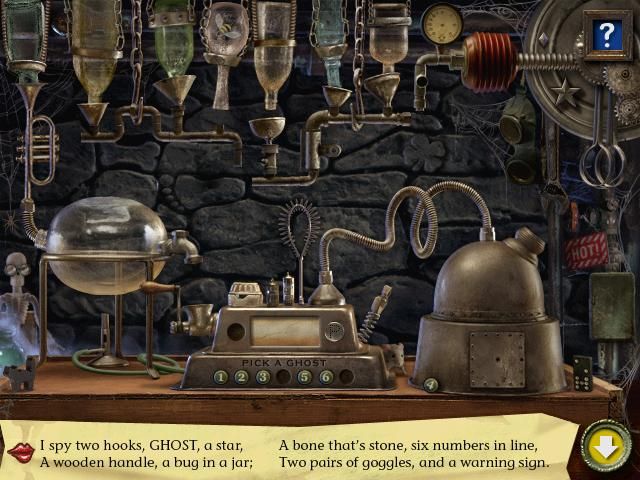 I Spy Spooky Mansion: Deluxe (Windows) screenshot: Wonder what gets made in this lab...