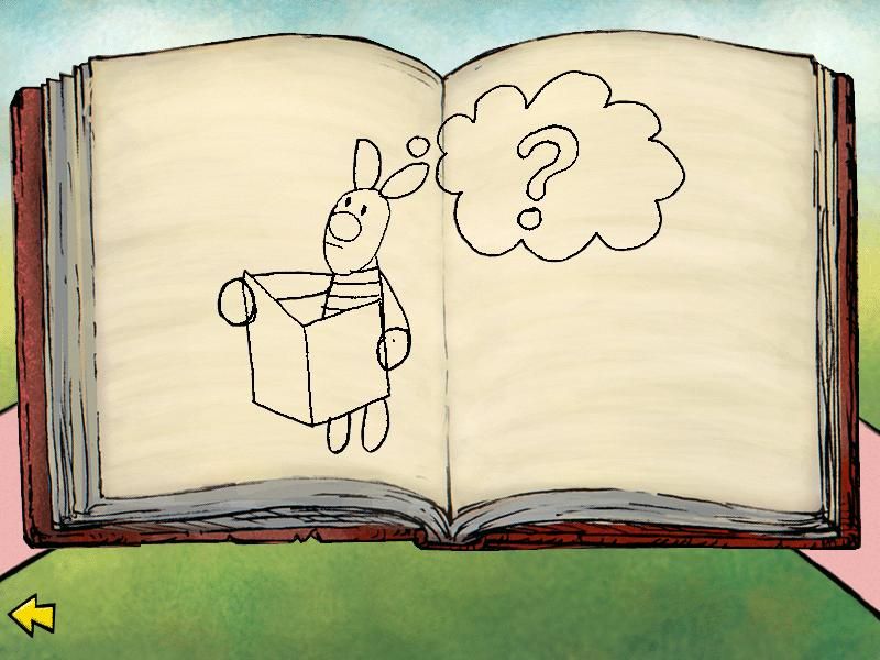 Piglet's Big Game (Windows) screenshot: Piglet's scrapbook, where he draws pictures about the day's events, and keeps track of items for the soup