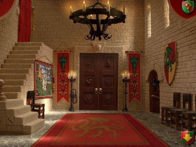 I Spy: Fantasy (Windows) screenshot: The castle center hall