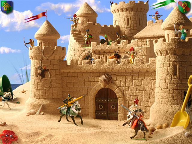 I Spy: Fantasy (Windows) screenshot: Enter the sand castle to rescue a princess