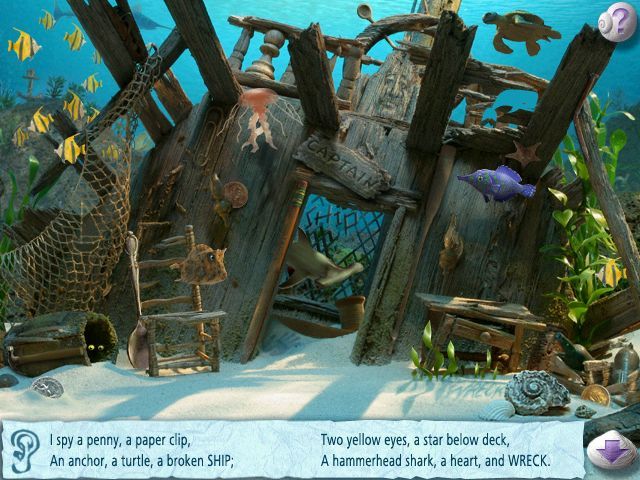 I Spy: Fantasy (Windows) screenshot: Oooh, a shipwreck!