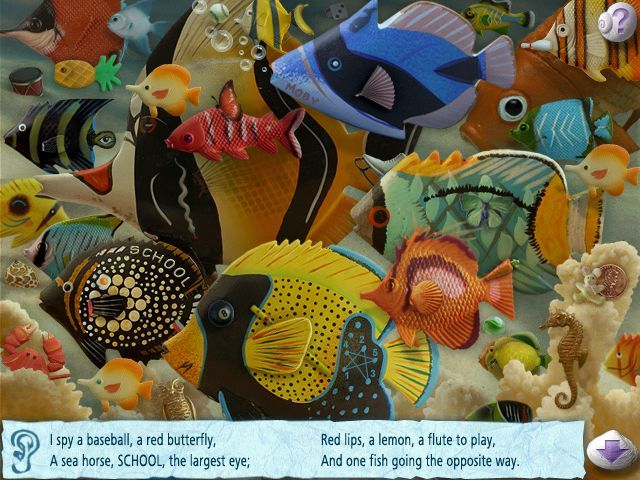 I Spy: Fantasy (Windows) screenshot: Of course you'll find lots of fish in the sea!