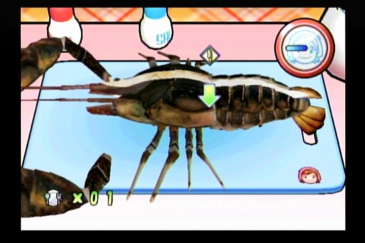 Cooking Mama: Cook Off (Wii) screenshot: Digitized lobster