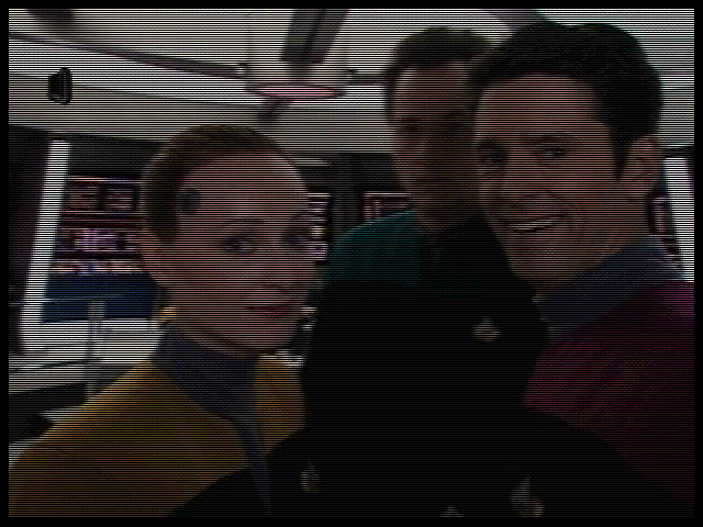 Star Trek: Borg (Windows) screenshot: Looks like a high school picture, doesn't it?