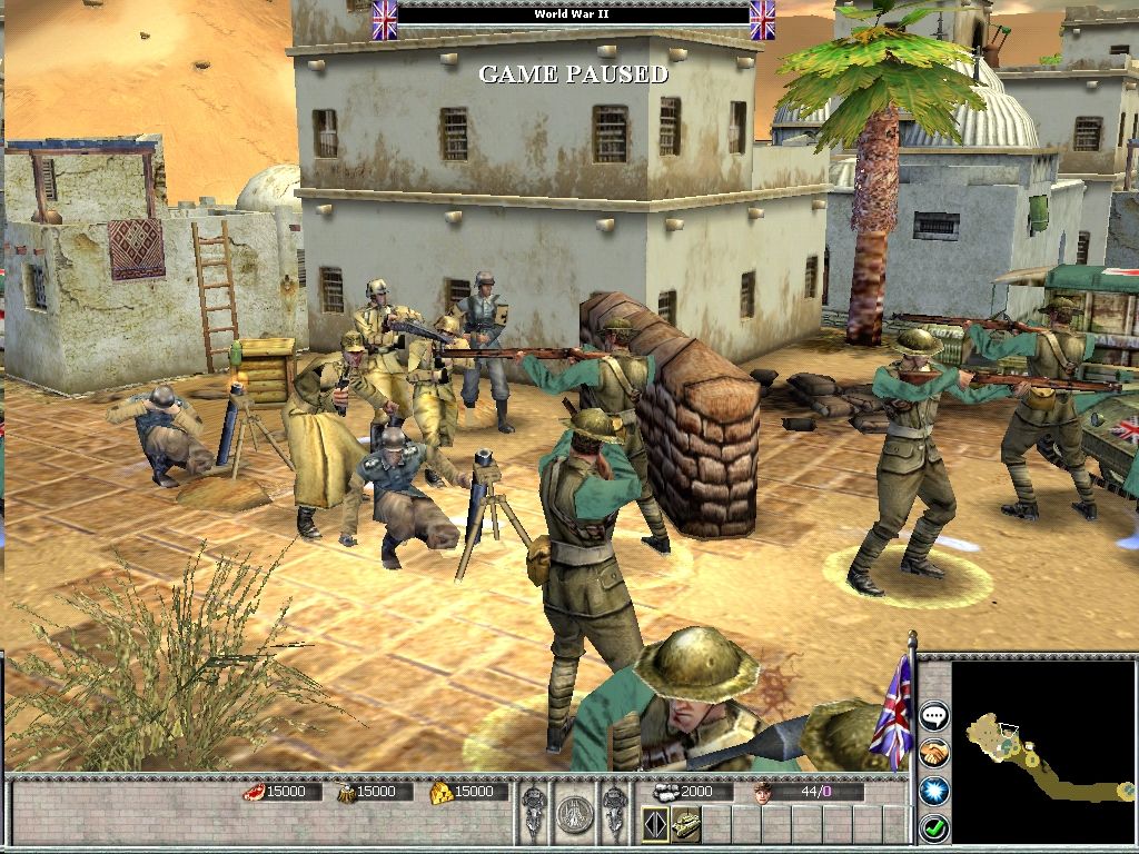 Empires: Dawn of the Modern World (Windows) screenshot: A German mortar crew gets overrun.