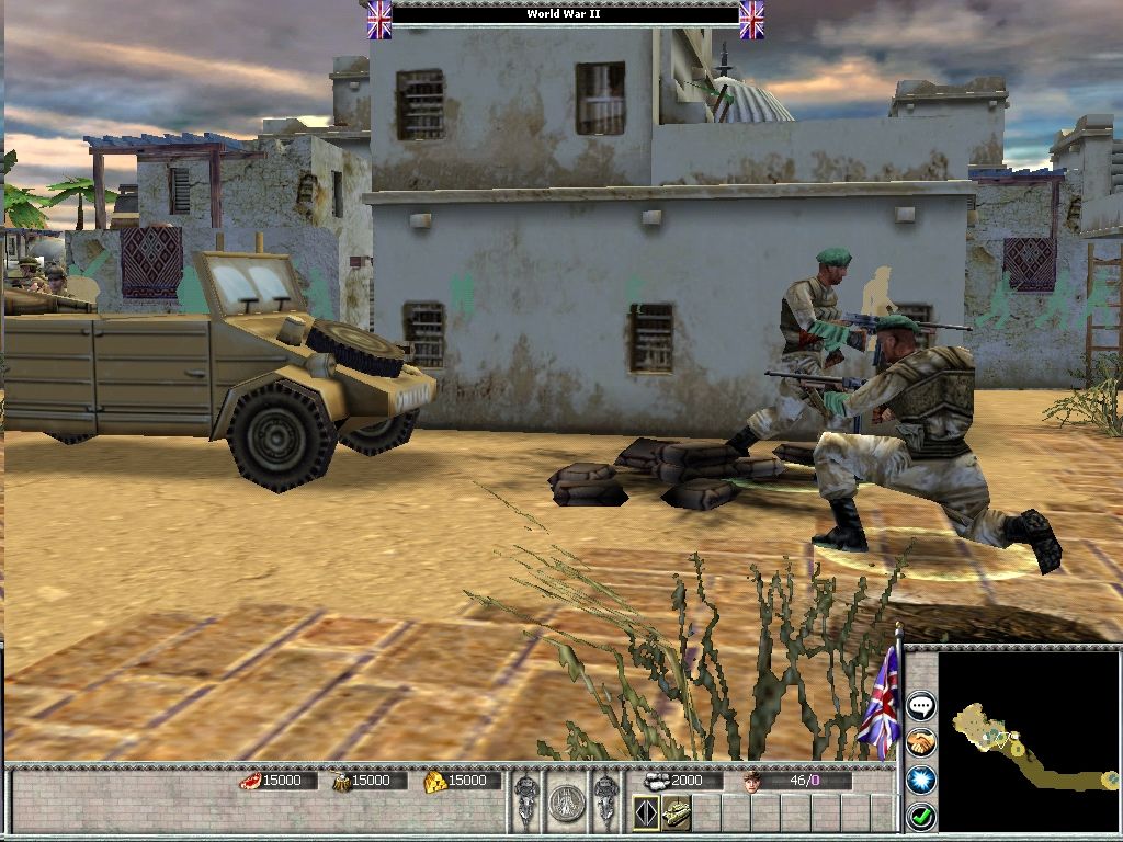 Empires: Dawn of the Modern World (Windows) screenshot: SAS clears the way. These elite troops have special abilities.