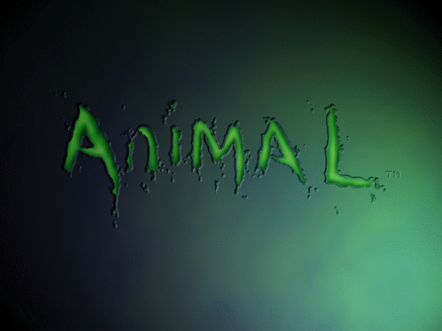Animal (DOS) screenshot: Title screen