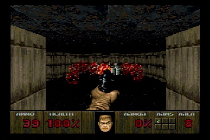 Doom (Jaguar) screenshot: Always love doing that.