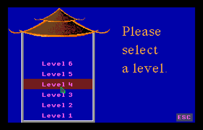 The Word Master (Apple IIgs) screenshot: Choose the Difficulty