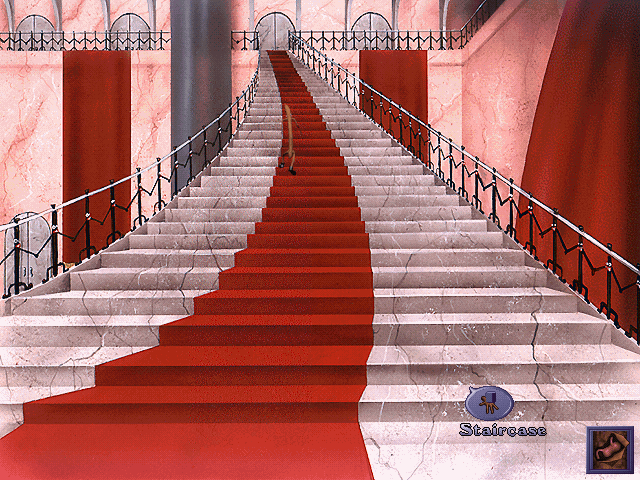 Animal (DOS) screenshot: Staircase