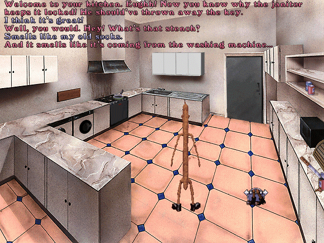 Animal (DOS) screenshot: Kitchen