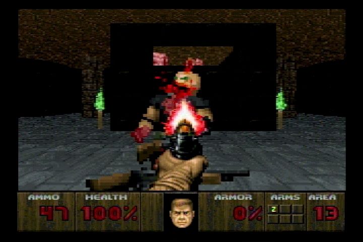 Doom (Jaguar) screenshot: Blood and guts intact