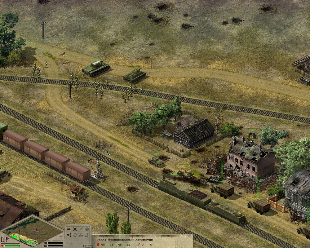 Great Battles of WWII: Stalingrad (Windows) screenshot: All forces are ready to dislodge the enemy from Mamayev Kurgan.