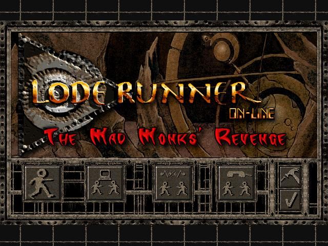 Lode Runner On-Line: The Mad Monks' Revenge (Windows) screenshot: Title screen