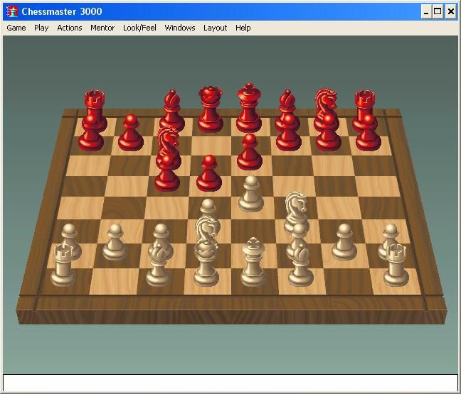 The Chessmaster 3000 (Windows 3.x) screenshot: Game in progress.