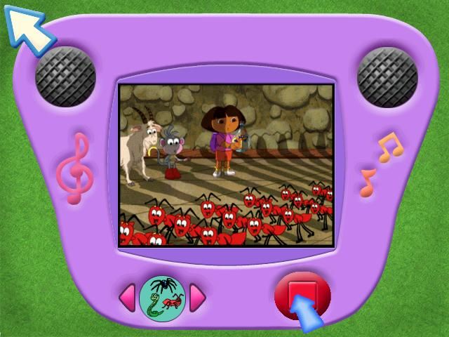 Dora the Explorer: Dance to the Rescue (Windows) screenshot: ...watch a movie and listen to music...