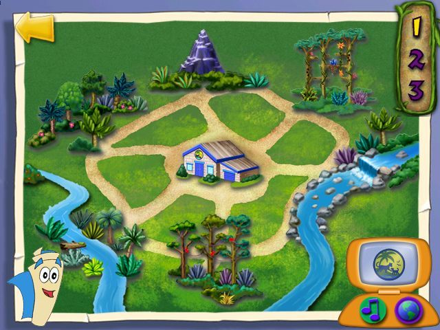 Dora the Explorer: Animal Adventures (Windows) screenshot: And Map comes to the rescue...