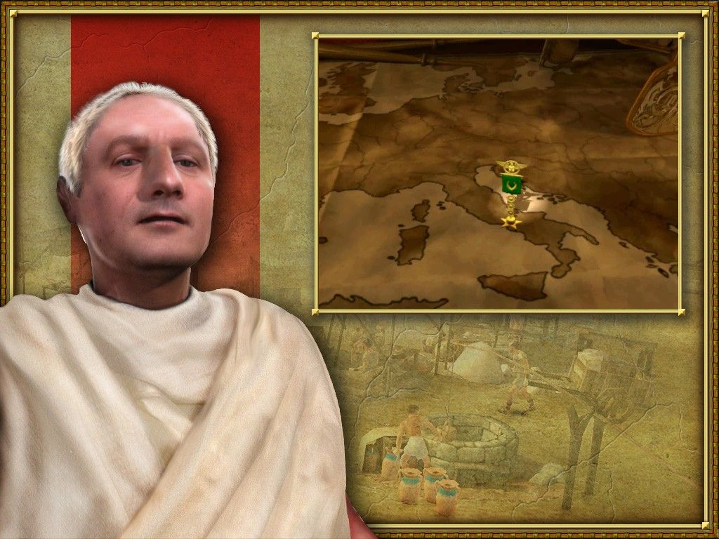 CivCity: Rome (Windows) screenshot: He takes you as your patron and teaches you what to do.