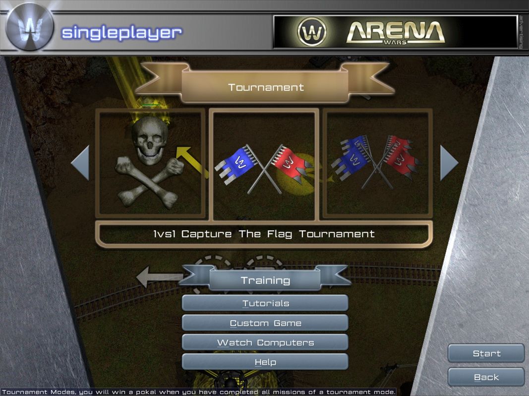 Arena Wars (Windows) screenshot: Choose your fix.