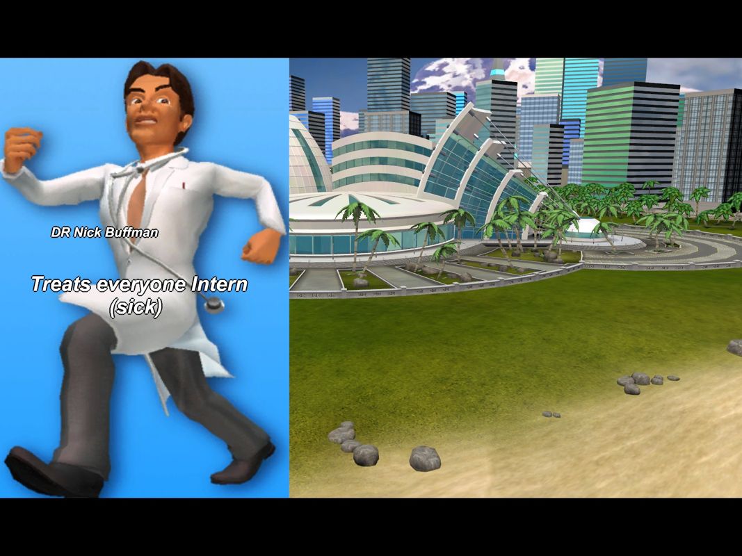 Hospital Tycoon (Windows) screenshot: One of the main protagonists (Episodeintro)