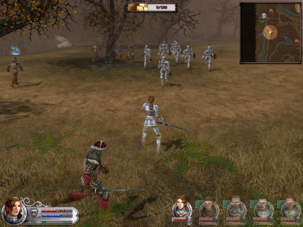 Wars and Warriors: Joan of Arc (Windows) screenshot: Heavy infantry