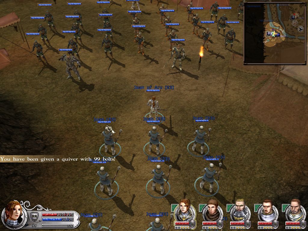 Wars and Warriors: Joan of Arc (Windows) screenshot: The same picture in strategy mode