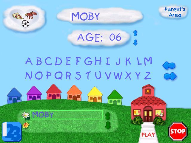 Blue's Clues Preschool (Windows) screenshot: Signing in options