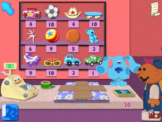 Blue's Clues Preschool (Windows) screenshot: Learning the basics of commerce and consumerism