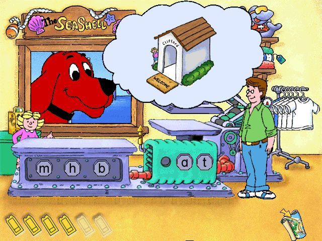 Clifford the Big Red Dog: Reading (Windows) screenshot: But seeing Clifford inspires him.