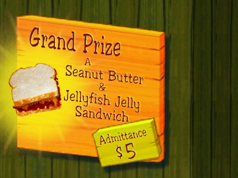 SpongeBob SquarePants: Typing (Windows) screenshot: The Grand Prize is a big draw.