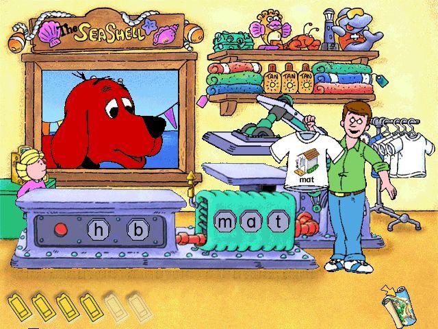 Clifford the Big Red Dog: Reading (Windows) screenshot: And here's a finished T-shirt!